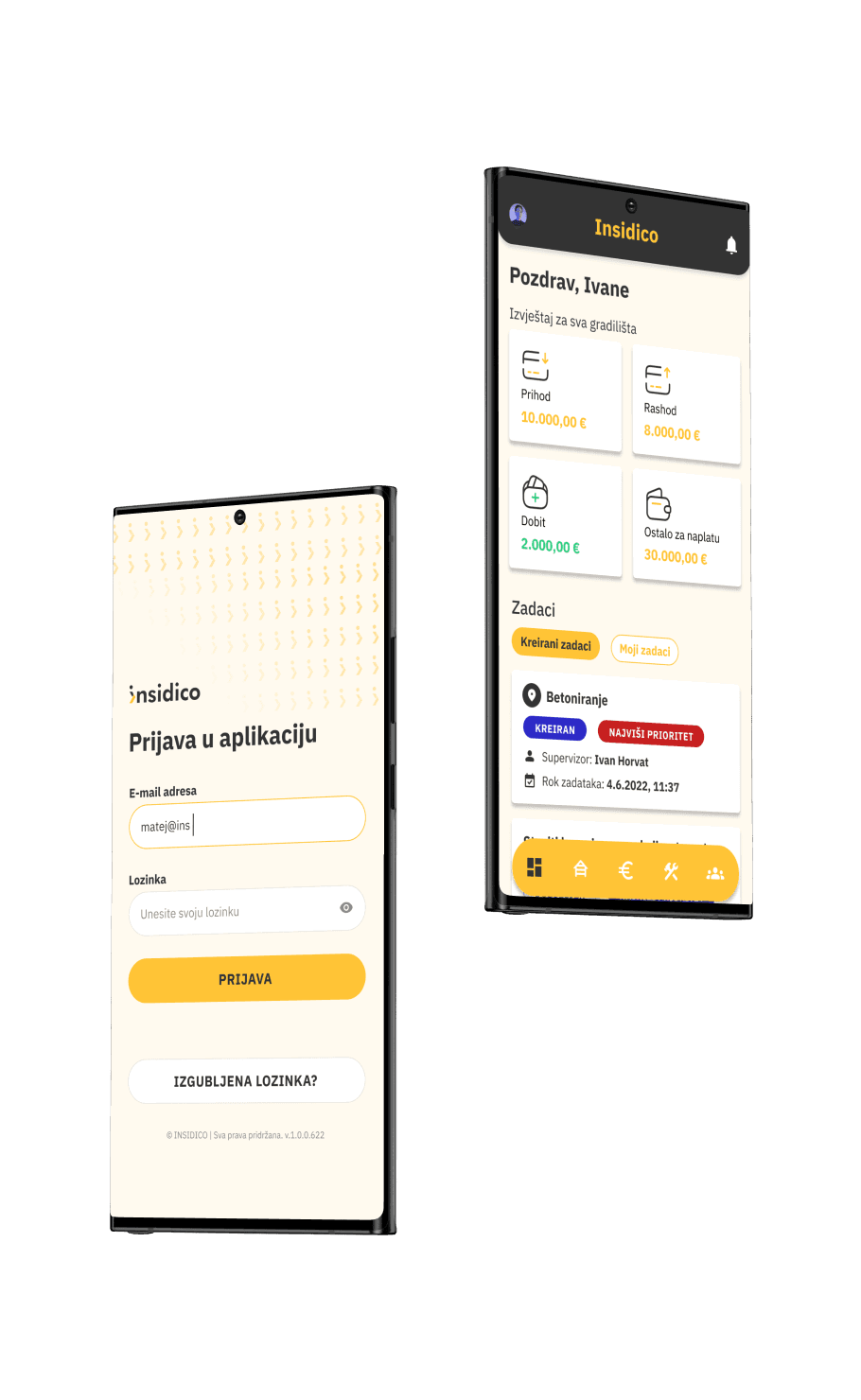 Insidico mobile app