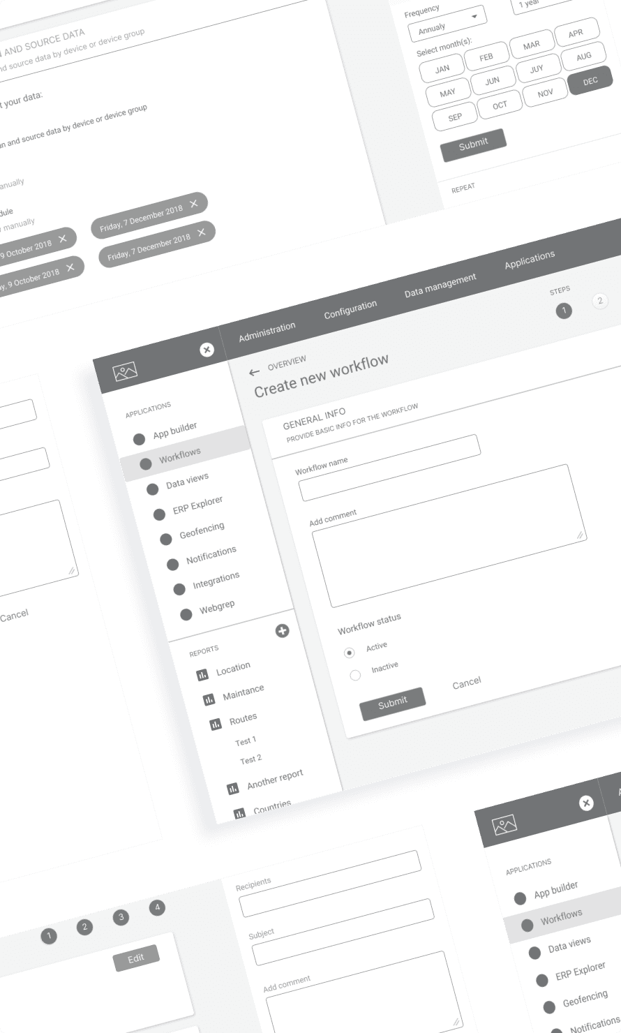 T-matix wireframes